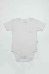 Bistyle Organik Natural Basic Style Yarım Kol Body BS17103 Beyaz