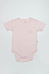 Bistyle Organik Natural Basic Style Yarım Kol Body BS17103 Pembe