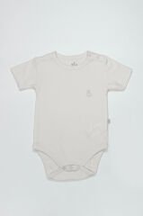 Bistyle Organik Natural Basic Style Yarım Kol Body BS17103 Ekru