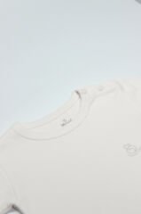 Bistyle Organik Natural Basic Style Yarım Kol Body BS17103 Ekru