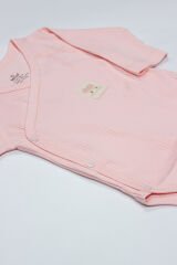Bistyle Organic Modal Flying Balloons Kruvaze Uzun Kol Body BS17121 Pembe