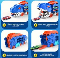 Sunman 3in1 Maxx Wheels Dönüşebilen Dinozor Yarış Kamyonu Oyun Seti
