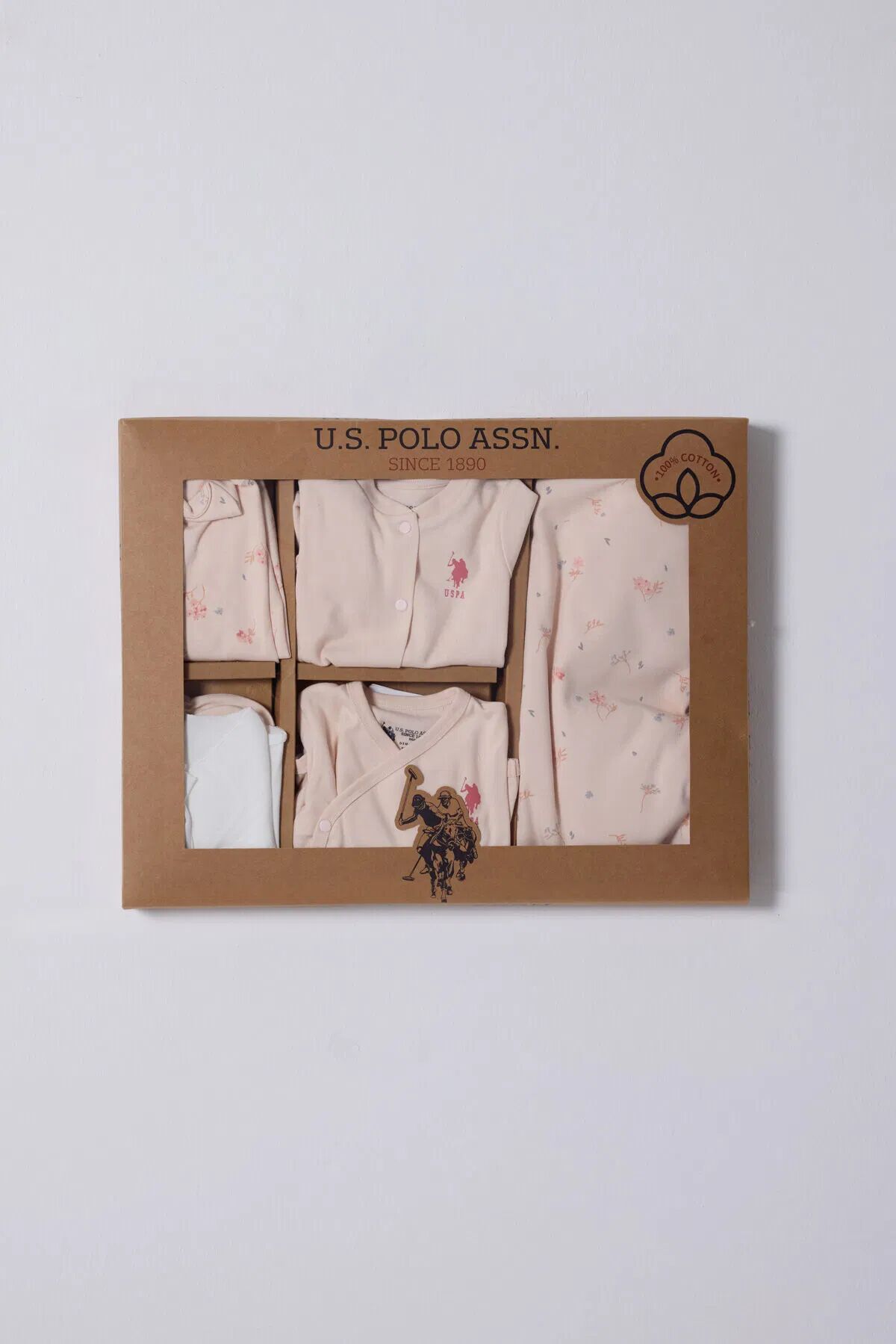 U.S Polo 10'Lu Hastane çıkış seti USB2350 Pudra