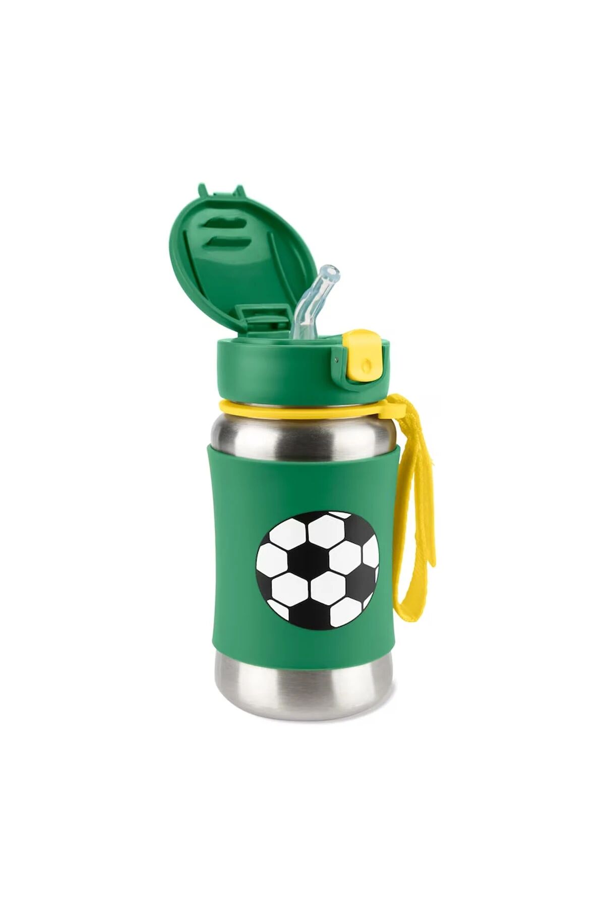 Skip Hop Zoo Pipetli Paslanmaz Çelik Suluk 350 ml Futbol