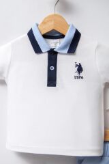 U.S Polo Bebek 2'Li Takım USB2339 Beyaz-Mavi