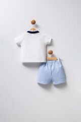 U.S Polo Bebek 2'Li Takım USB2339 Beyaz-Mavi