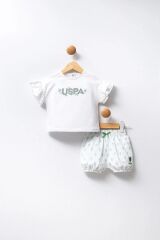 U.S Polo Bebek 2'Li Takım USB2442 Beyaz