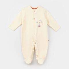 Bibaby Biorganic Sun Lets Sail Bebek Tulum 60754 Ekru Mavi