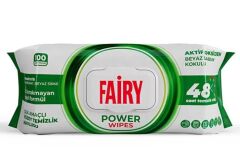 Fairy Power Yüzey Temizlik Havlusu 100'Lü Beyaz Sabun