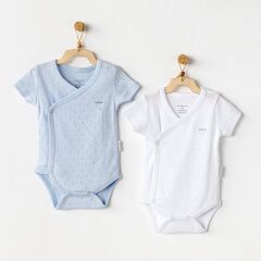 Andywawa AC25555 Jacquard Basic 2'Li Zıbın Body Blue White
