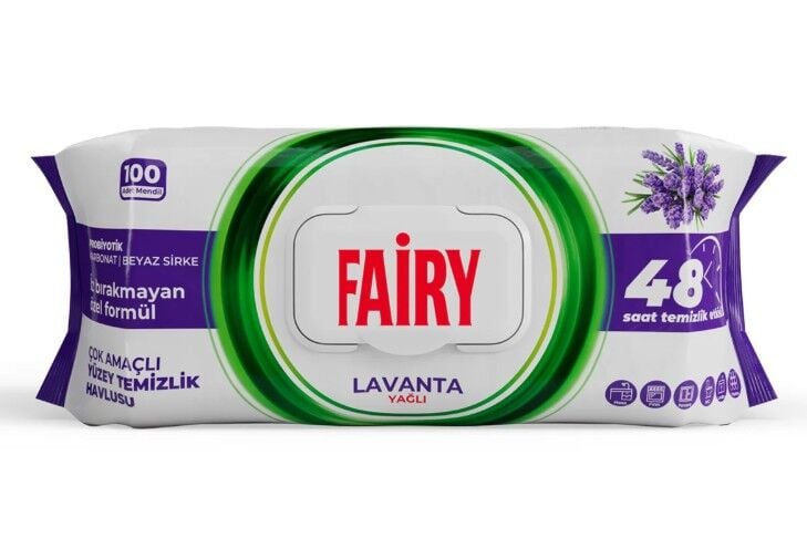 Fairy Power Yüzey Temizlik Havlusu 100'Lü Lavanta
