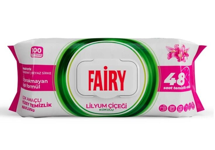 Fairy Power Yüzey Temizlik Havlusu 100'Lü Lilyum Pembe