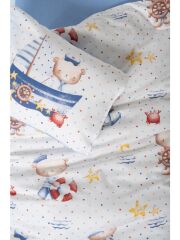 Cotton Box Bebek Nevresim Takımı Seaman Mavi
