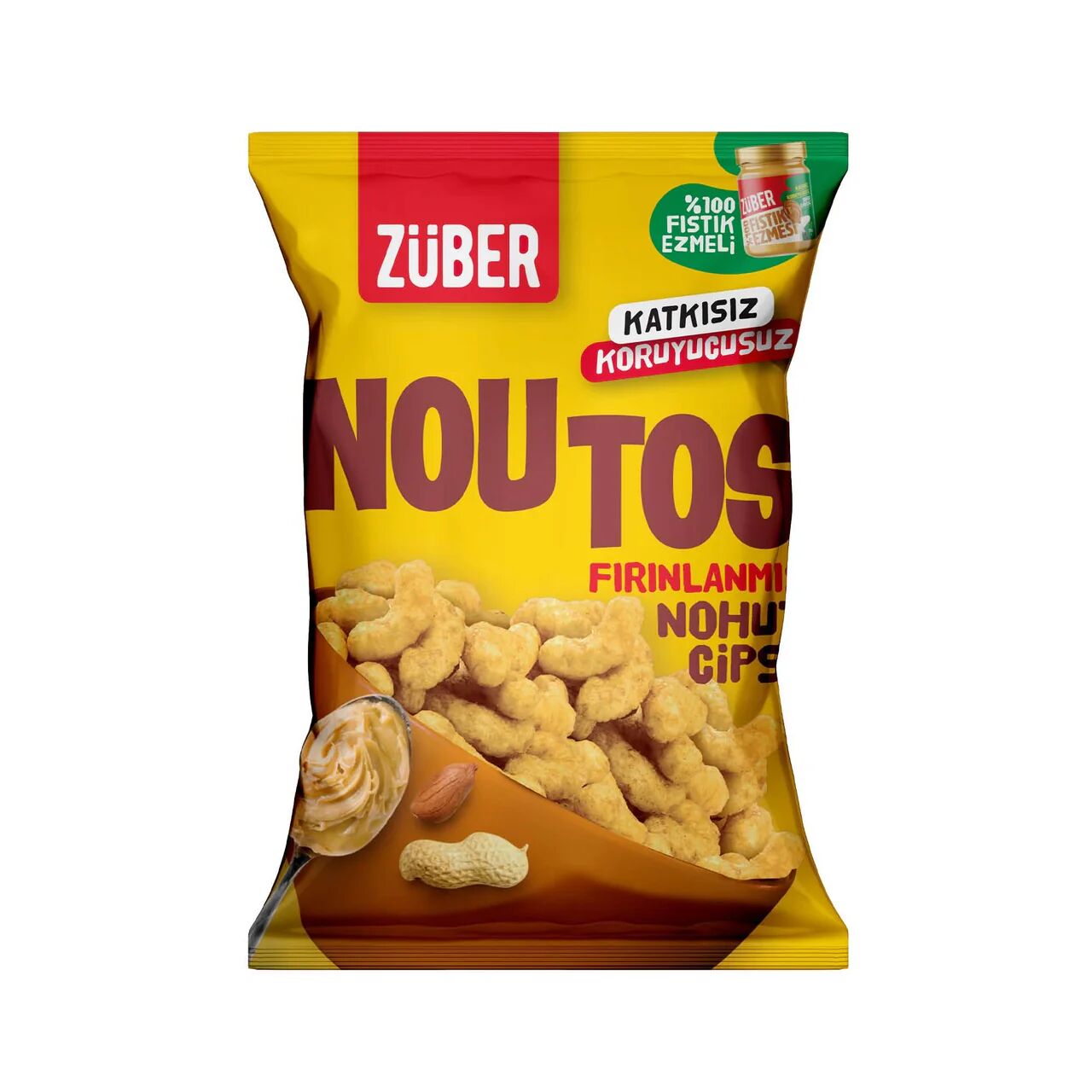 Züber Noutos Fırın Nohut Cipsi 55 Gr Fıstık