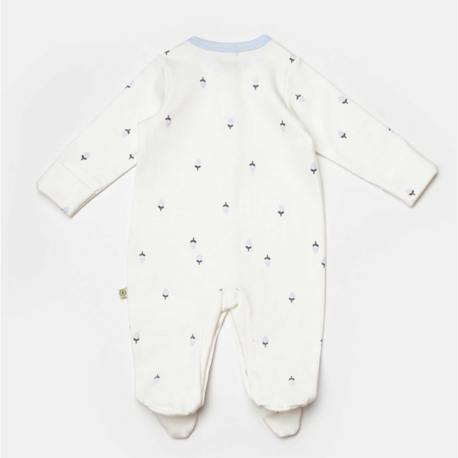 Bibaby Biorganic Love Floral Bebek Tulum 60791 Ekru Lila