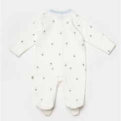 Bibaby Biorganic Love Floral Bebek Tulum 60791 Ekru Lila