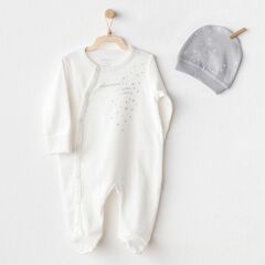 Andywawa AC25705 Mommy's Little Star Tulum Takım Ekru