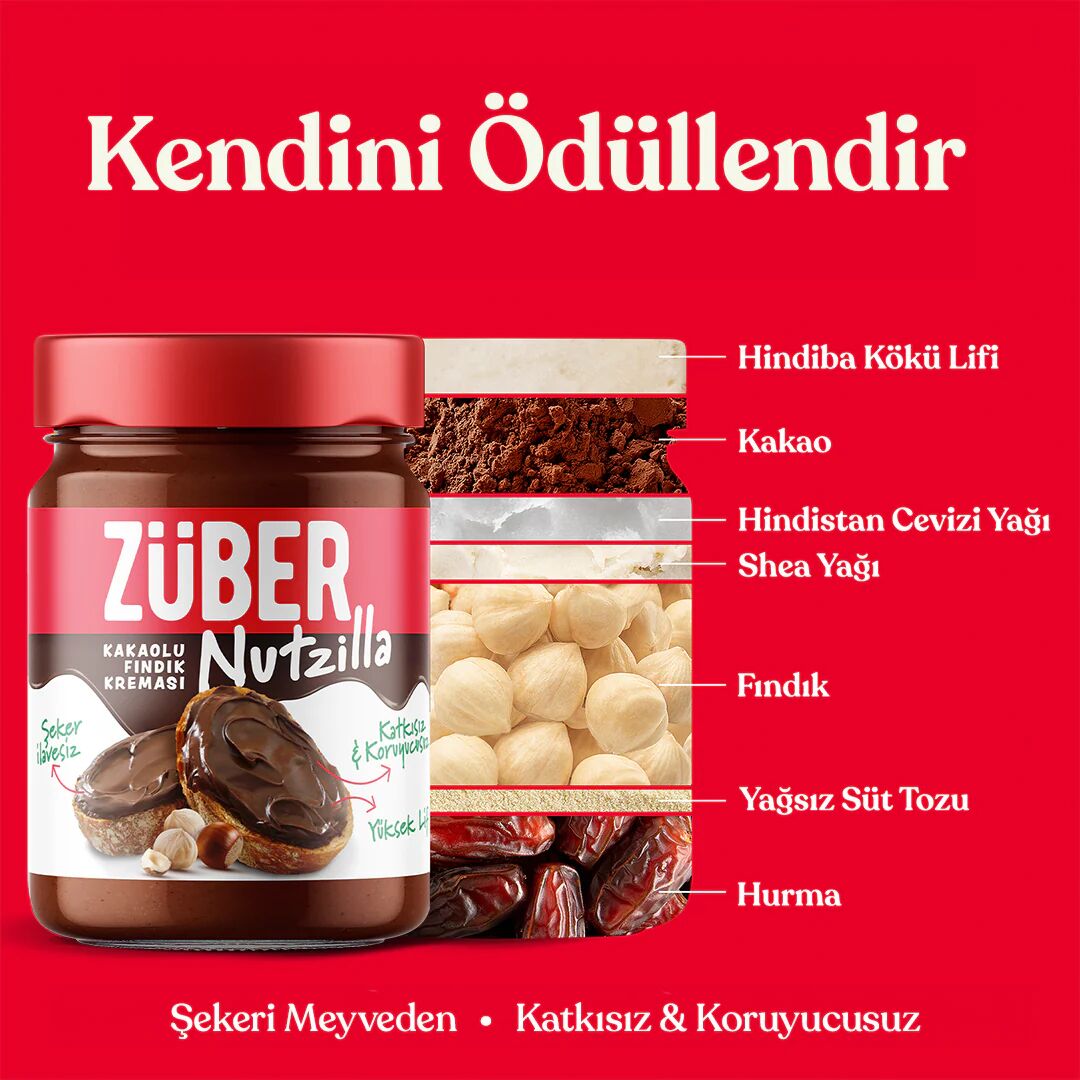 Züber Kakaolu Fındık Kreması 315 Gr