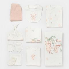 Bibaby Biorganic Koala Jungle 10'Lu Hastane Çıkış Seti 63226 Pembe