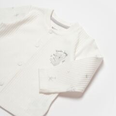 Bibaby Biorganic Koala Jungle Bebek Pijama Takımı 59777 Gri