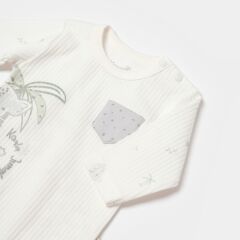 Bibaby Biorganic Koala Jungle Uzun Kol Bebek Body 56969 Gri