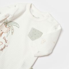 Bibaby Biorganic Koala Jungle Uzun Kol Bebek Body 56969 Mint