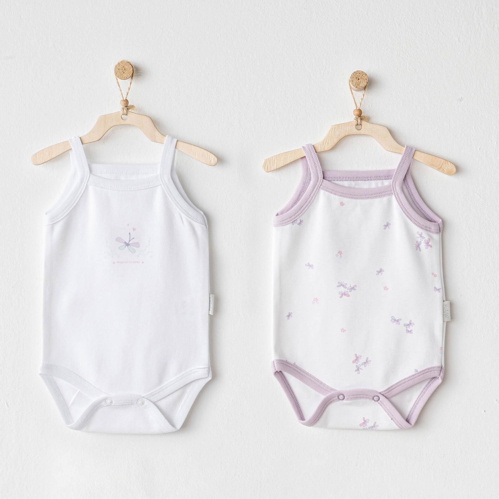 Andywawa AC25579 Magical Butterfly 2'Li Bebek Body White
