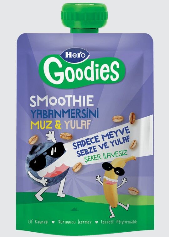 Hero Goodies Yabanmersini Muz Yulaf Havuç 100 Gr