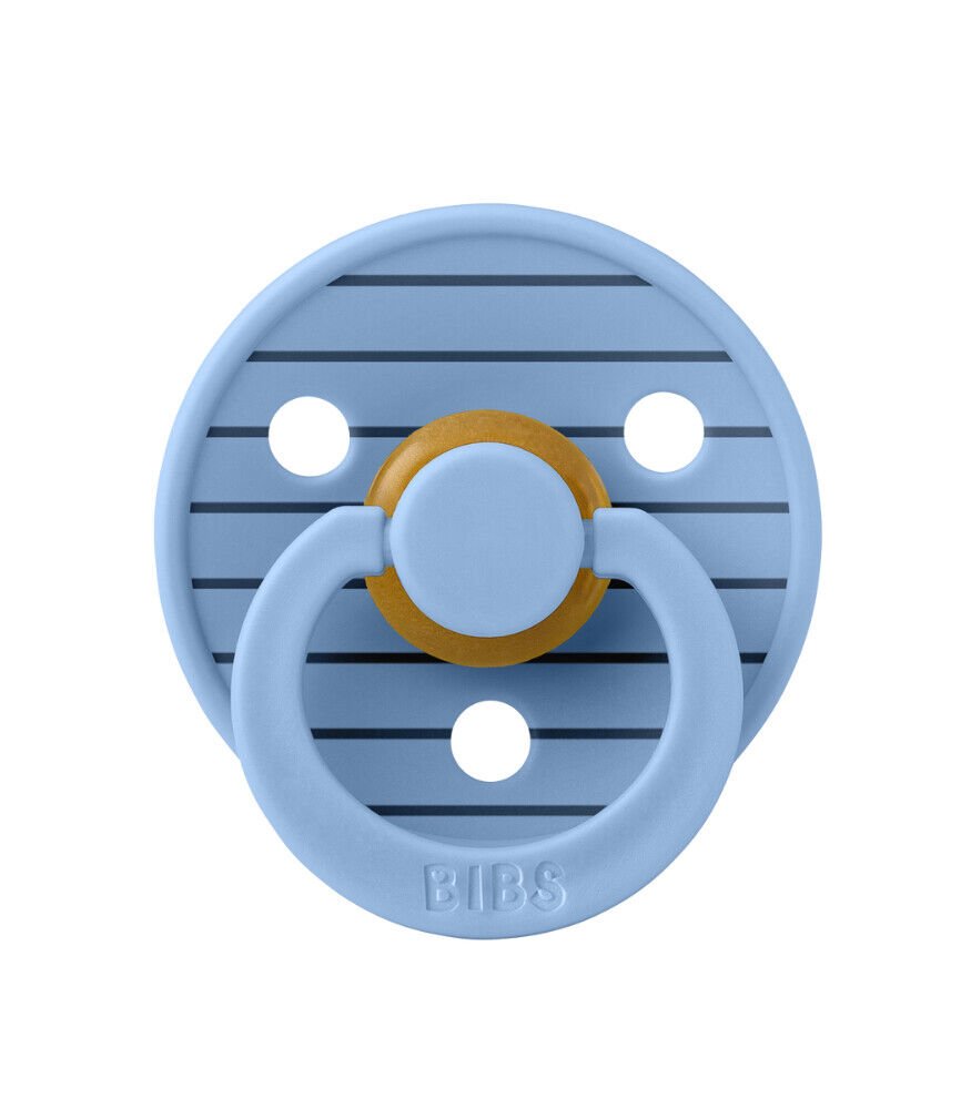 Bibs Studio Colour Pin Kauçuk Emzik 6-12 Ay Sky Blue
