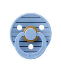 Bibs Studio Colour Pin Kauçuk Emzik 6-12 Ay Sky Blue