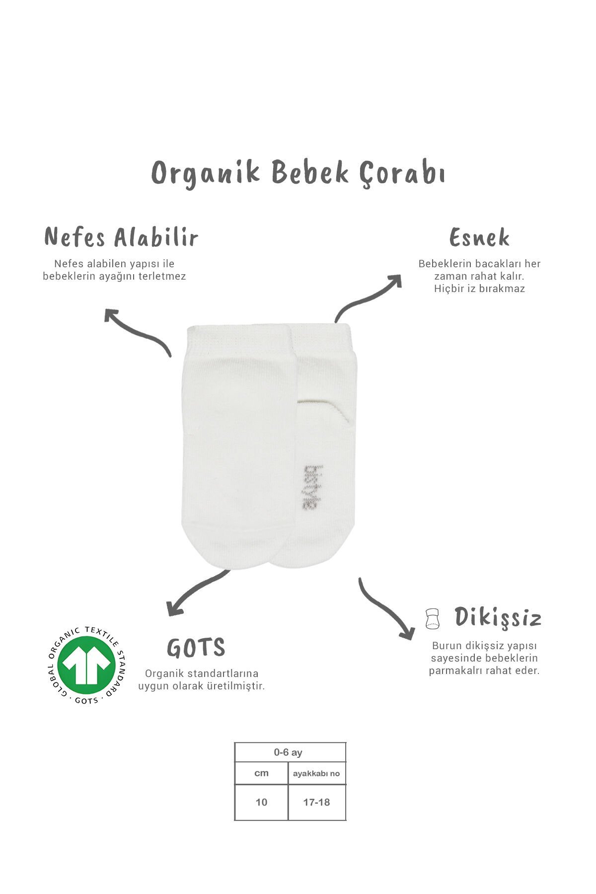 Bistyle 5'li Penye Soket Kutulu Basic Çorap 10131 Ekru