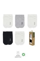 Bistyle 5'li Penye Soket Kutulu Basic Çorap 10131 Gri