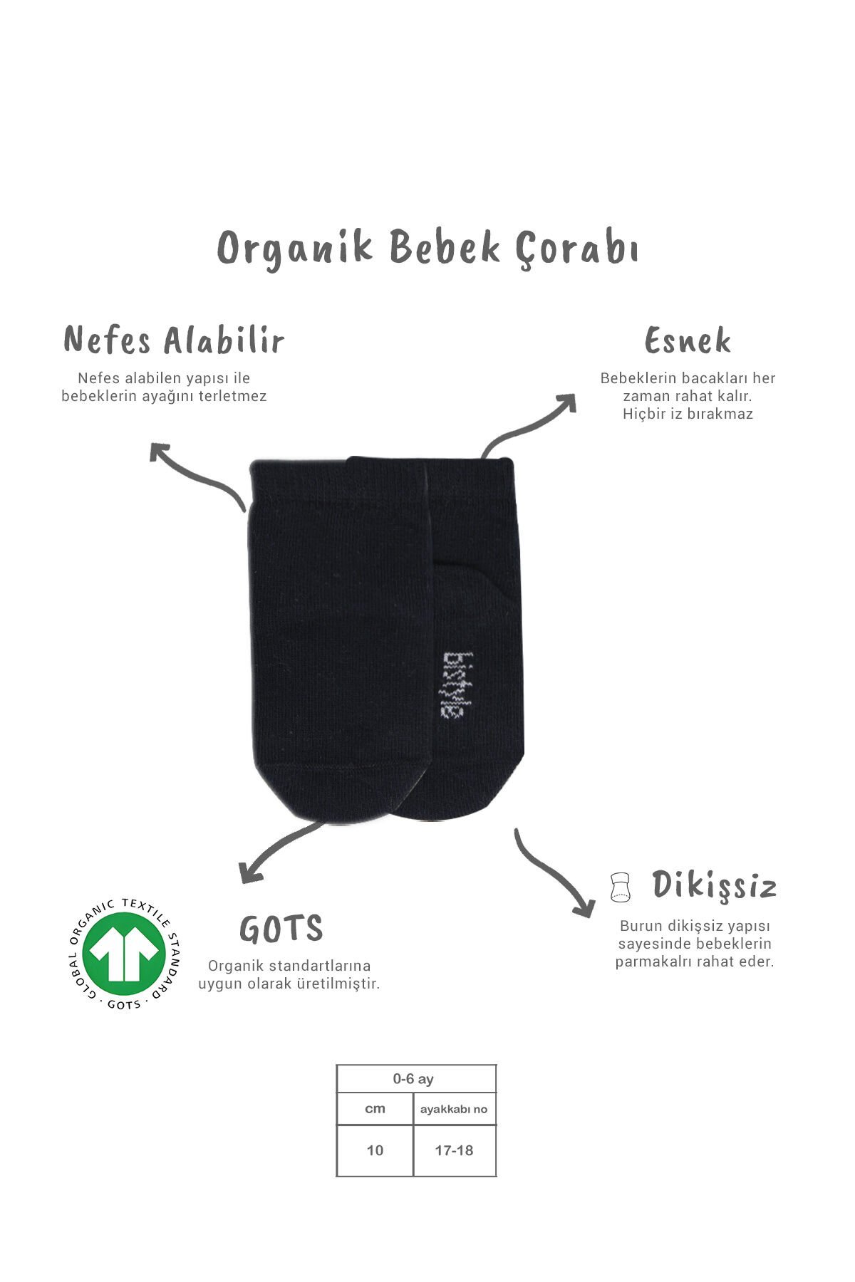 Bistyle 5'li Penye Soket Kutulu Basic Çorap 10131 Gri