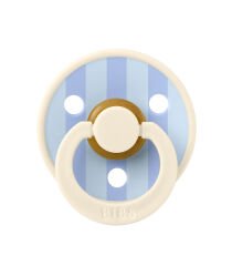 Bibs Studio Colour Block Kauçuk Emzik 0-6 Ay İvory / Dusty Blue