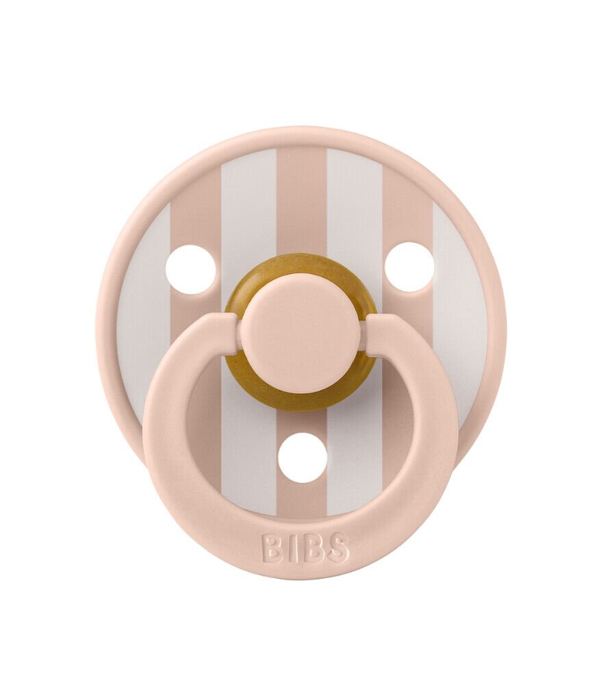 Bibs Studio Colour Block Kauçuk Emzik 6-12 Ay Blush / Ivory