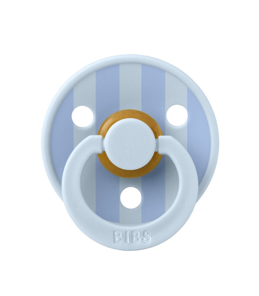 Bibs Studio Colour Block Kauçuk Emzik 6-12 Ay Baby Blue / Dusty Blue