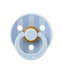 Bibs Studio Colour Block Kauçuk Emzik 6-12 Ay Baby Blue / Dusty Blue