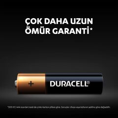 Duracell 4'Lü AAA İnce Kalem Pil