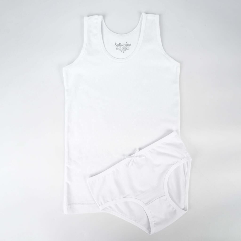 Katamino Fierza Geniş Askılı Atlet Slip Takım K128515 Beyaz