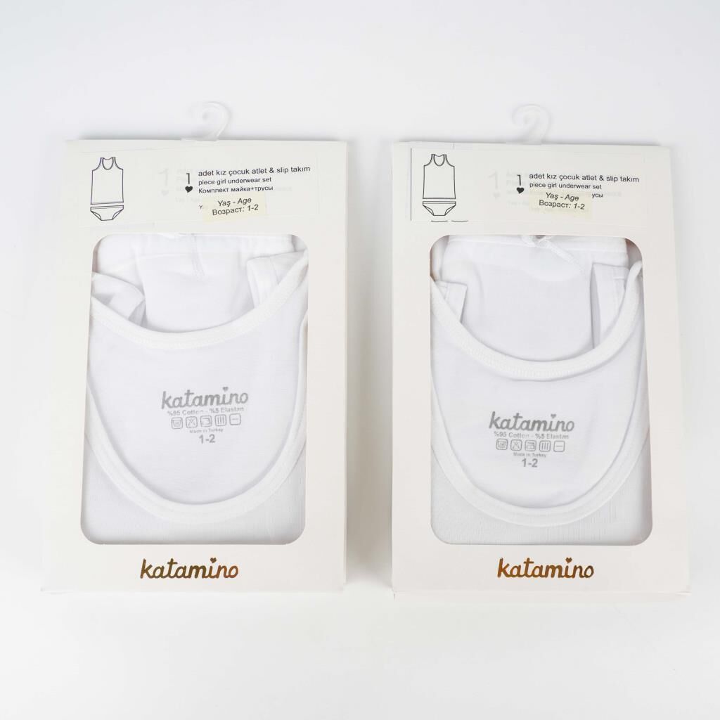 Katamino Fierza Geniş Askılı Atlet Slip Takım K128515 Beyaz
