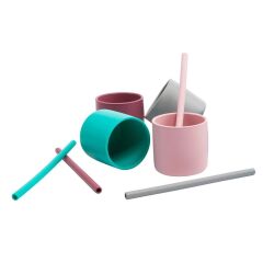 OiOi Silikon Pipet 4'Lü Mavi Mix