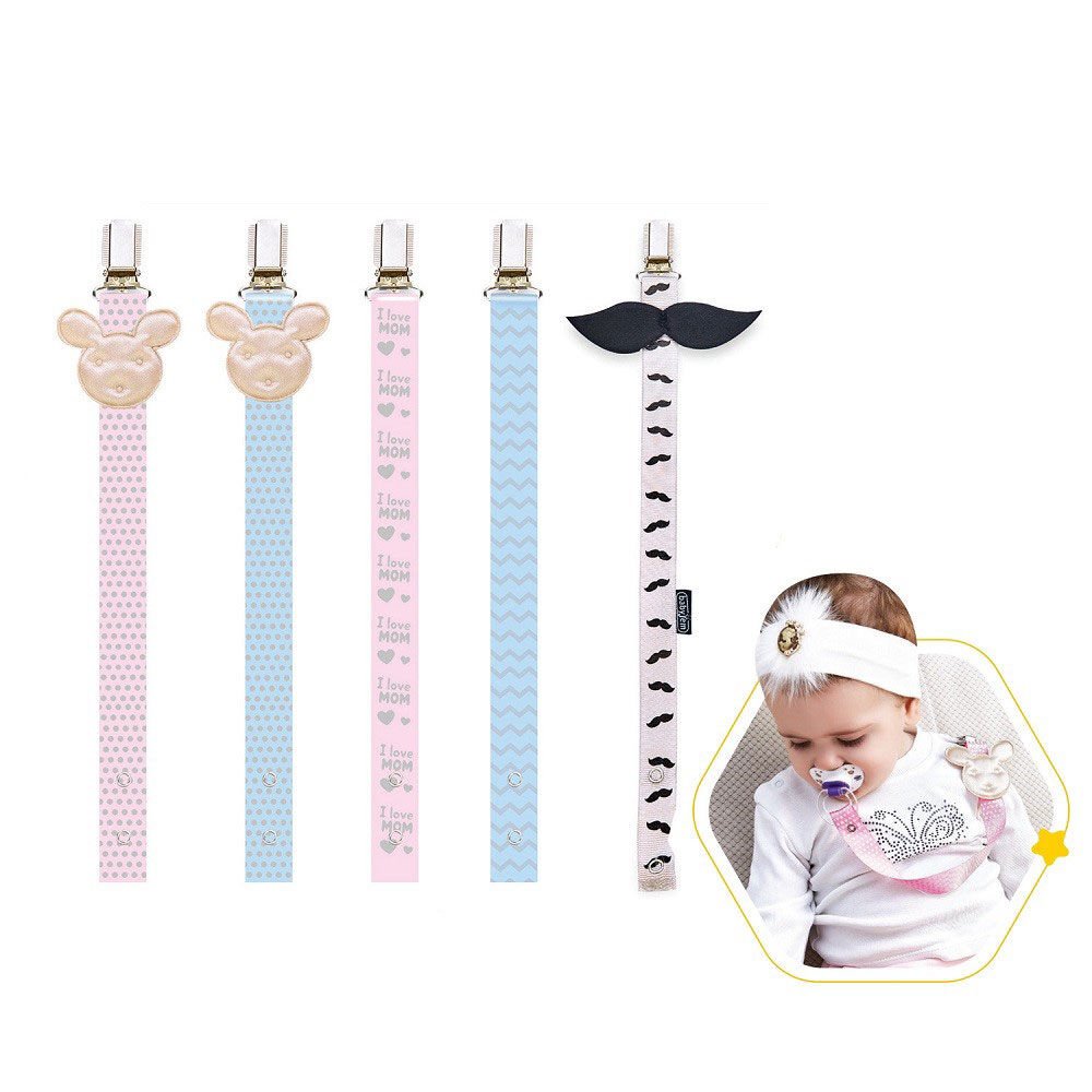 BabyJem Emzik Tutacağı Desenli 427 Pembe Ayıcık
