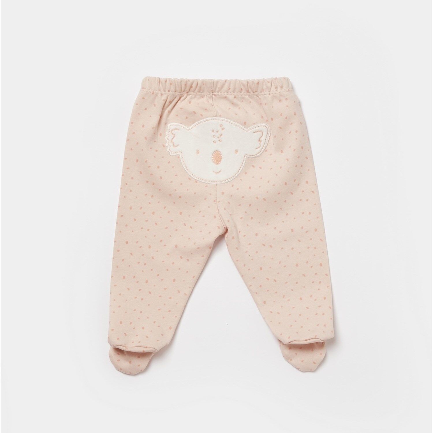 Bibaby Biorganic Koala Jungle Patikli Pantolon 57888 Pembe