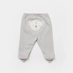 Bibaby Biorganic Koala Jungle Patikli Pantolon 57888 Gri