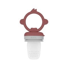 OiOi Silikon Püre Meyve Sebze Emziği Velvet Rose / Powder Grey