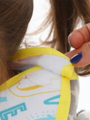 BabyJem Baskılı BLW Kolsuz Önlük 788 Harf Desen