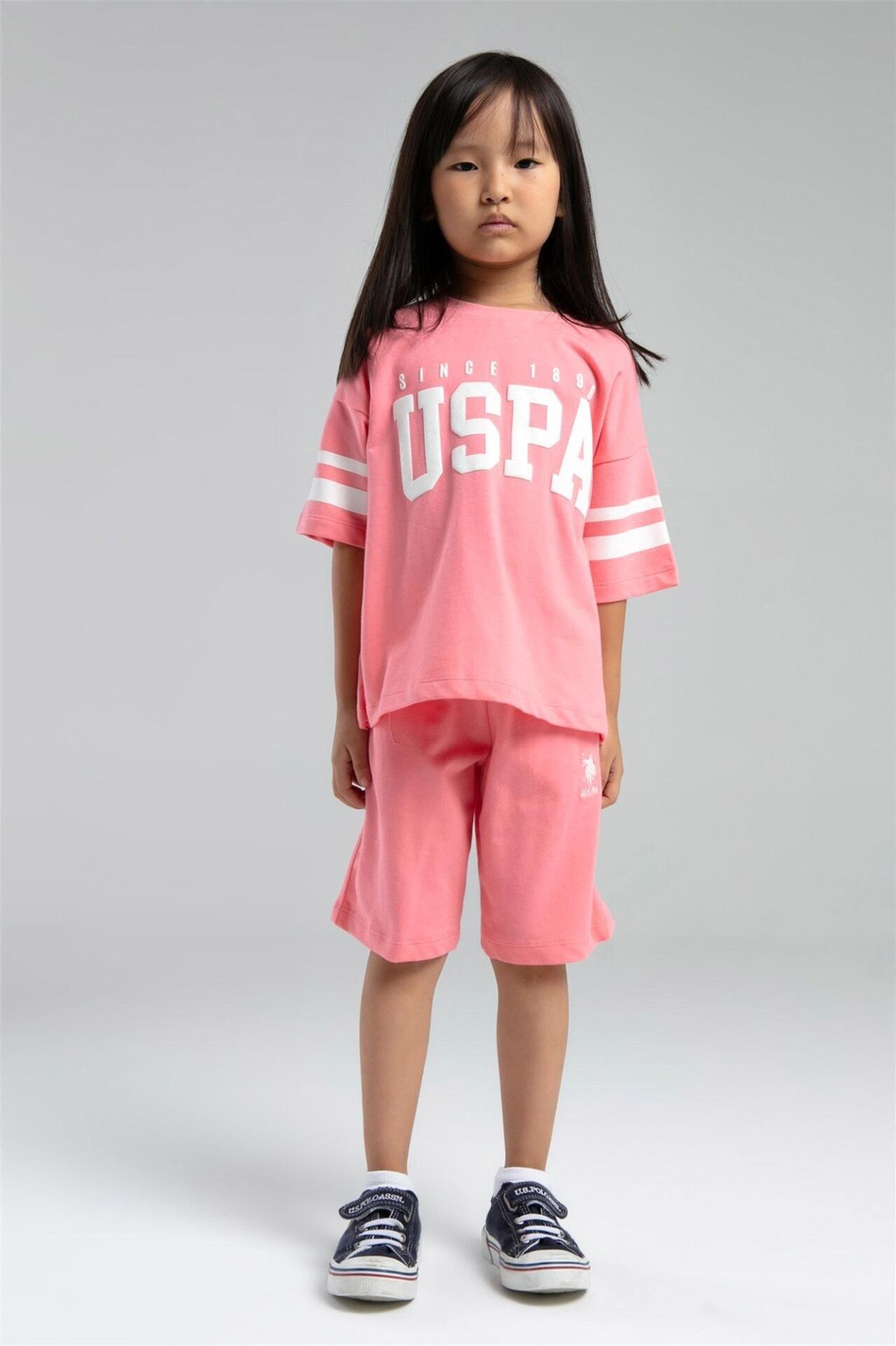 U.S Polo Bermuda Takım US2091-4 Neon Pembe