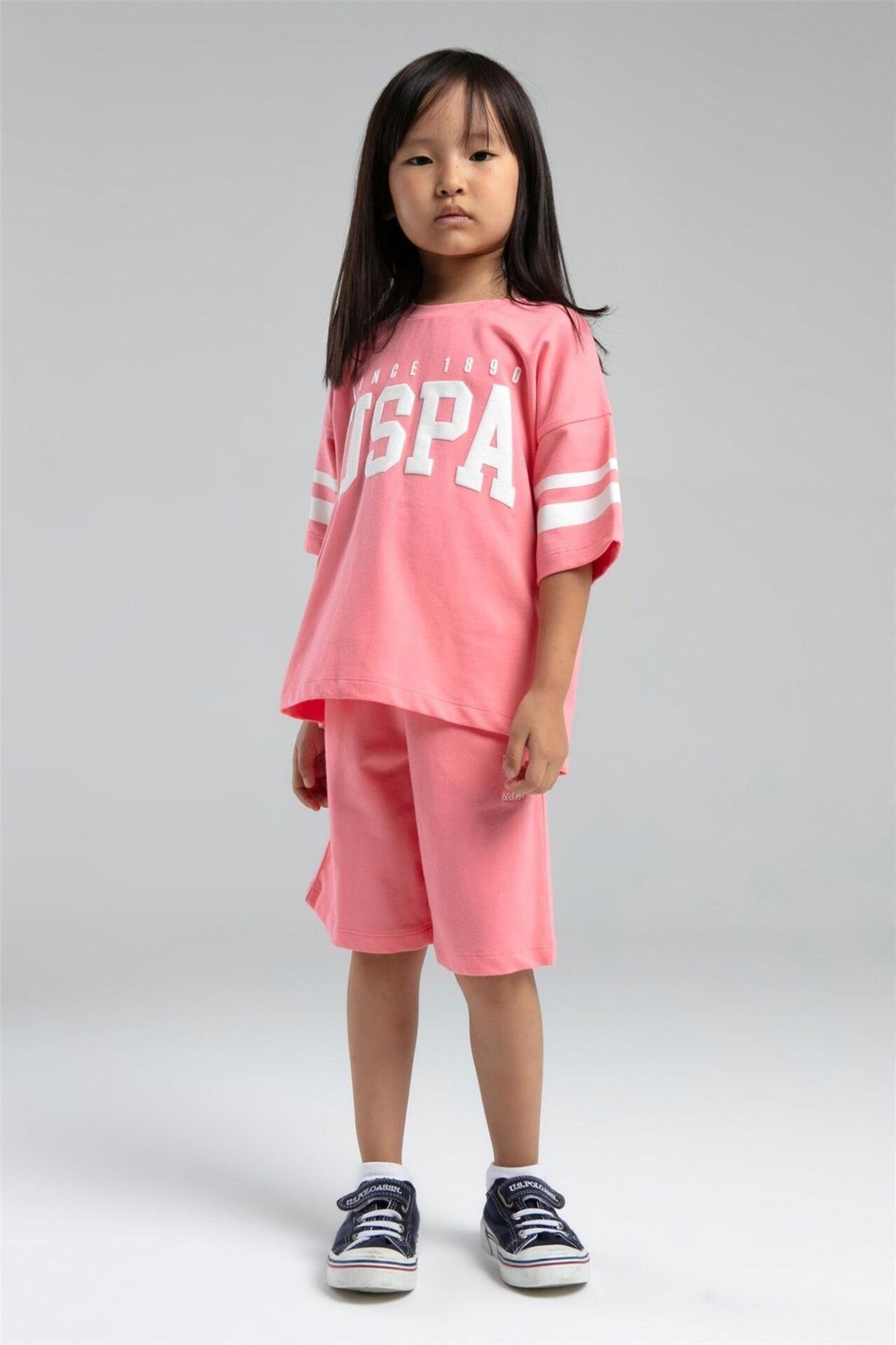 U.S Polo Bermuda Takım US2091-4 Neon Pembe