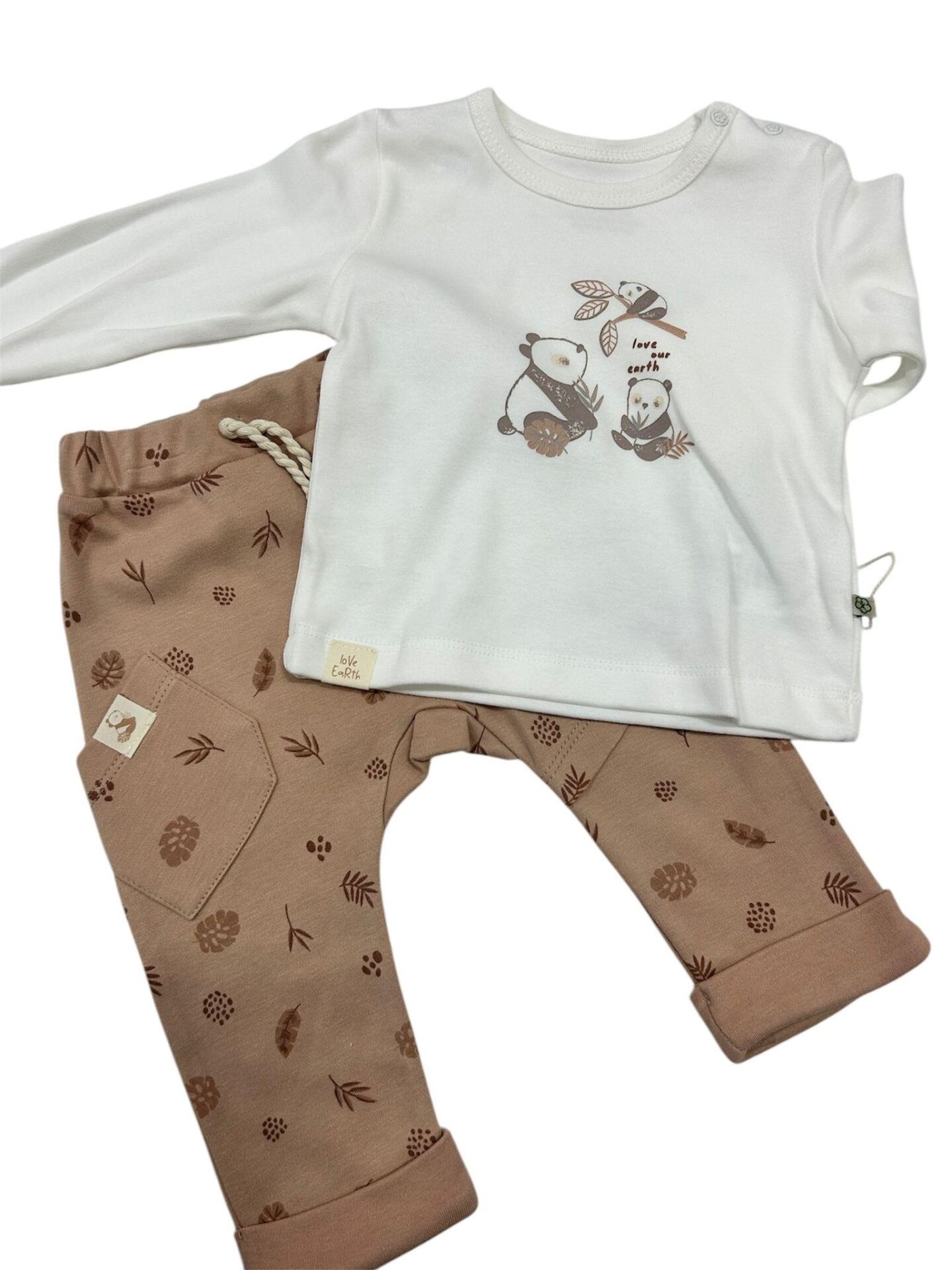 Bibaby Biorganic Love Our Earth 2'Li Takım 59817 Mocha