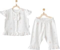 Andywawa AC25511 Love Family 2'Li Bebe Takım Ekru